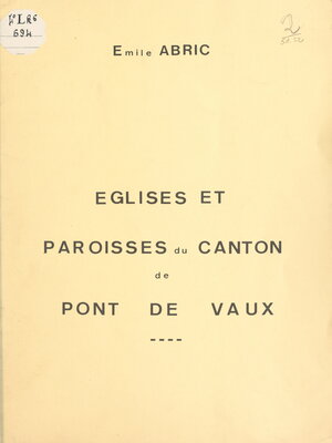 cover image of Églises et paroisses du canton de Pont-de-Vaux
